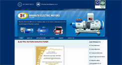 Desktop Screenshot of bharathelectricmotors.com